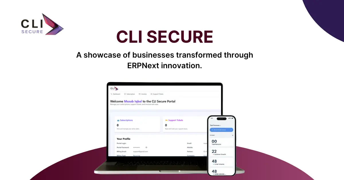 ERPNext Customization & Integration for CLI Secure